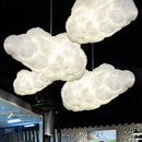GobekUsa Cloud Chandelier: Silk Cotton LED Suspension Nursery School Hanging Lamp