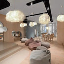 GobekUsa Cloud Chandelier: Cotton Lampshade Hanging Light for Bedroom & Living Room