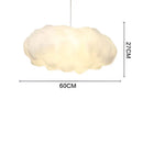 GobekUsa Cloud Cotton Pendant Light Chandelier for Living Dining Room