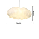 GobekUsa Cloud Cotton Pendant Light Chandelier for Living Dining Room