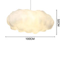 GobekUsa Cloud Cotton Pendant Light Chandelier for Living Dining Room