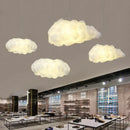 GobekUsa Cloud Cotton Pendant Light Chandelier for Living Dining Room