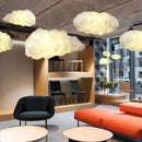 GobekUsa Cloud Cotton Pendant Light Chandelier for Living Dining Room