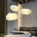 GobekUsa Cloud Cotton Pendant Light Chandelier for Living Dining Room
