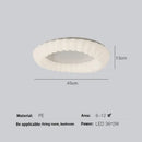 GobekUsa Cloud LED Chandelier Modern Nordic Ceiling Lamp Ring Lighting
