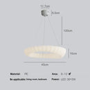 GobekUsa Cloud LED Chandelier Modern Nordic Ceiling Lamp Ring Lighting