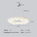 GobekUsa Cloud LED Chandelier Modern Nordic Ceiling Lamp Ring Lighting