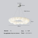 GobekUsa Cloud LED Chandelier Modern Nordic Ceiling Lamp Ring Lighting