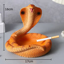 Decorbites cobra ashtray orange resin office smoking accessory by Decorbites