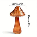 Rainbow gradient glass mushroom vase living room colorful home decor by Decorbites