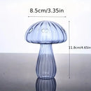 Rainbow gradient glass mushroom vase living room colorful home decor by Decorbites