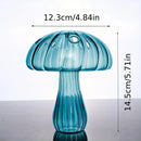 Rainbow gradient glass mushroom vase living room colorful home decor