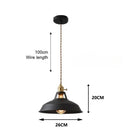 Pastel industrial retro pendant lights kitchen brass hardware by Decorbites