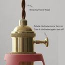 Pastel industrial retro pendant lights kitchen brass hardware by Decorbites