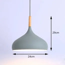 Pastel industrial retro pendant lights kitchen brass hardware by Decorbites