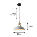 Pastel industrial retro pendant lights kitchen brass hardware by Decorbites