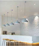 Pastel industrial retro pendant lights kitchen brass hardware by Decorbites