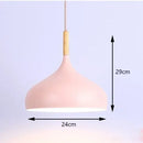 Pastel industrial retro pendant lights kitchen brass hardware by Decorbites
