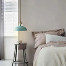 Pastel industrial retro pendant lights kitchen brass hardware by Decorbites