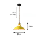 Pastel industrial retro pendant lights kitchen brass hardware by Decorbites