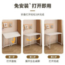 GobekUsa Compact Foldable Table: Removable, Space-Saving, Portable, No Installation Rectangular Model