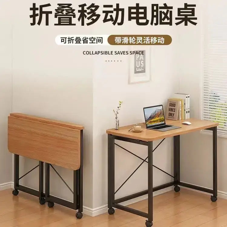 GobekUsa Compact Foldable Table: Removable, Space-Saving, Portable, No Installation Rectangular Model