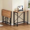 GobekUsa Compact Foldable Table: Removable, Space-Saving, Portable, No Installation Rectangular Model