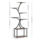 GobekUsa Compact Tree Design Plant Stand with Multiple Shelves