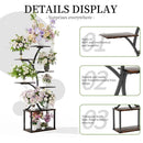 GobekUsa Compact Tree Design Plant Stand with Multiple Shelves