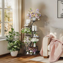 GobekUsa Compact Tree Design Plant Stand with Multiple Shelves