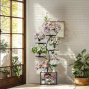 GobekUsa Compact Tree Design Plant Stand with Multiple Shelves