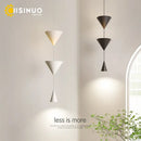 GobekUsa Cone Pendant Light 17W Black White Industrial Kitchen Island Bedside Lamp