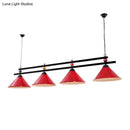 GobekUsa Conical Island Metal Pendant Ceiling Light - Industrial Style with Decorative Billiards Accent