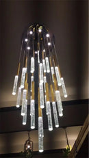 GobekUsa Contemporary Crystal Chandelier for Large Staircase