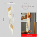 GobekUsa Contemporary Crystal Chandelier for Large Staircase