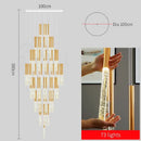 GobekUsa Contemporary Crystal Chandelier for Large Staircase