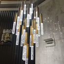 GobekUsa Contemporary Crystal Chandelier for Large Staircase