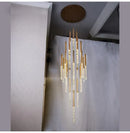 GobekUsa Contemporary Crystal Chandelier for Large Staircase