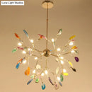 GobekUsa Contemporary Firefly Metal Pendant Light with Round Canopy for Living Room - Island Lighting Solution