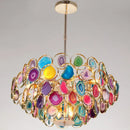 GobekUsa Contemporary Firefly Metal Pendant Light with Round Canopy for Living Room - Island Lighting Solution