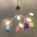 GobekUsa Contemporary Firefly Metal Pendant Light with Round Canopy for Living Room - Island Lighting Solution