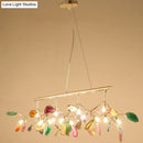 GobekUsa Contemporary Firefly Metal Pendant Light with Round Canopy for Living Room - Island Lighting Solution