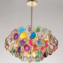 GobekUsa Contemporary Firefly Metal Pendant Light with Round Canopy for Living Room - Island Lighting Solution