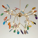 GobekUsa Contemporary Firefly Metal Pendant Light with Round Canopy for Living Room - Island Lighting Solution