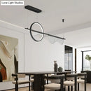 GobekUsa Contemporary Geometric LED Pendant Light for Dining Room Island