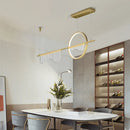 GobekUsa Contemporary Geometric LED Pendant Light for Dining Room Island