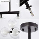 GobekUsa Contemporary Glass Orb Island Lamp - 16 Heads Ceiling Light for Living Room