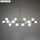 GobekUsa Contemporary Glass Orb Island Lamp - 16 Heads Ceiling Light for Living Room
