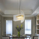 GobekUsa Contemporary Gold Geometric Chandelier: Clear Glass LED Hanging Light Fixture for Dining Room