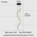 GobekUsa Contemporary Horn Chandelier: Restaurant & Living Room Ceiling Pendant Lighting